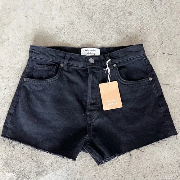 Reformation NWT Charlie High Rise Jean Short - Picture 1 of 7